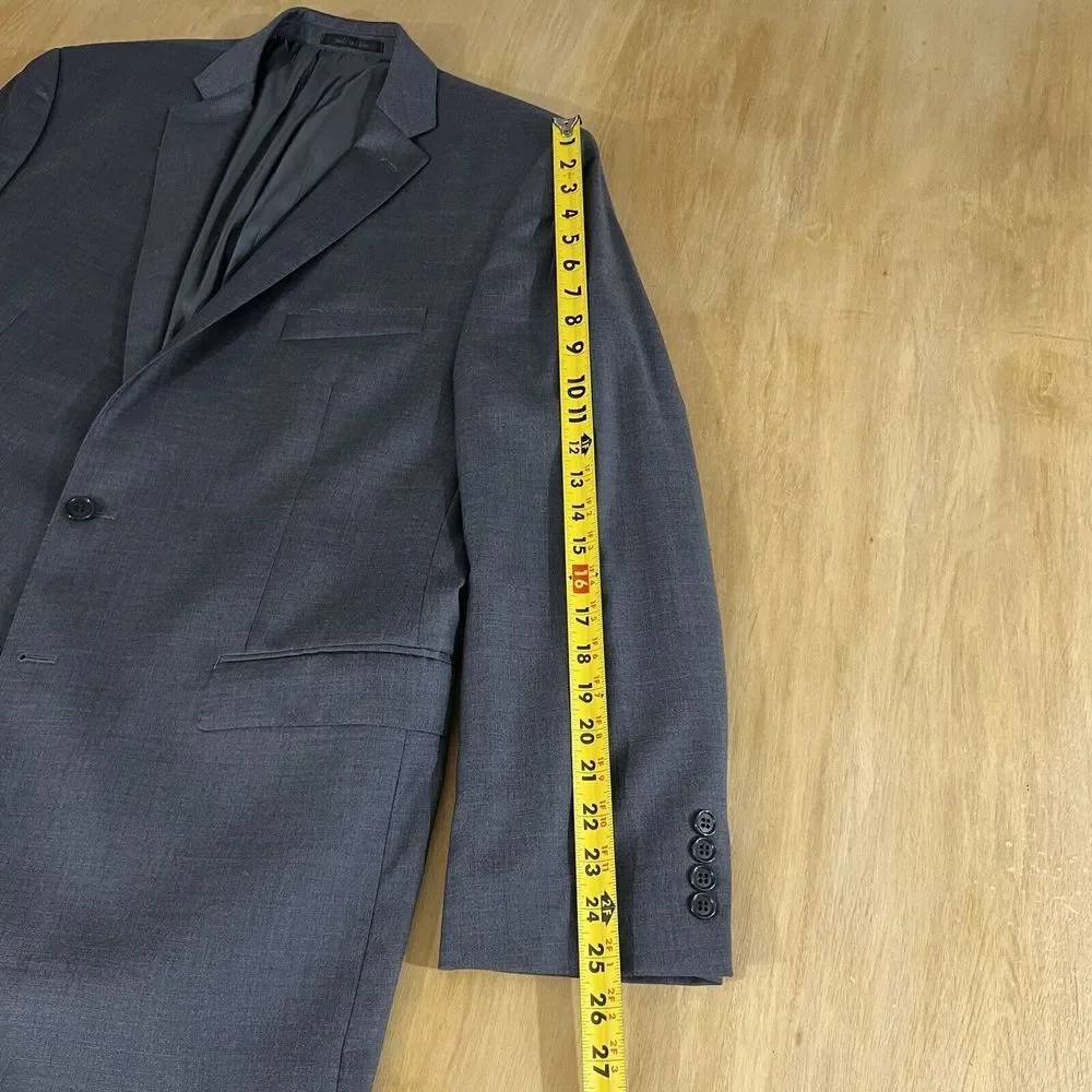 Calvin Klein Blazer Mens 👉Actual Size 44R👈‎ Wool Sport Jacket - Picture 6 of 13